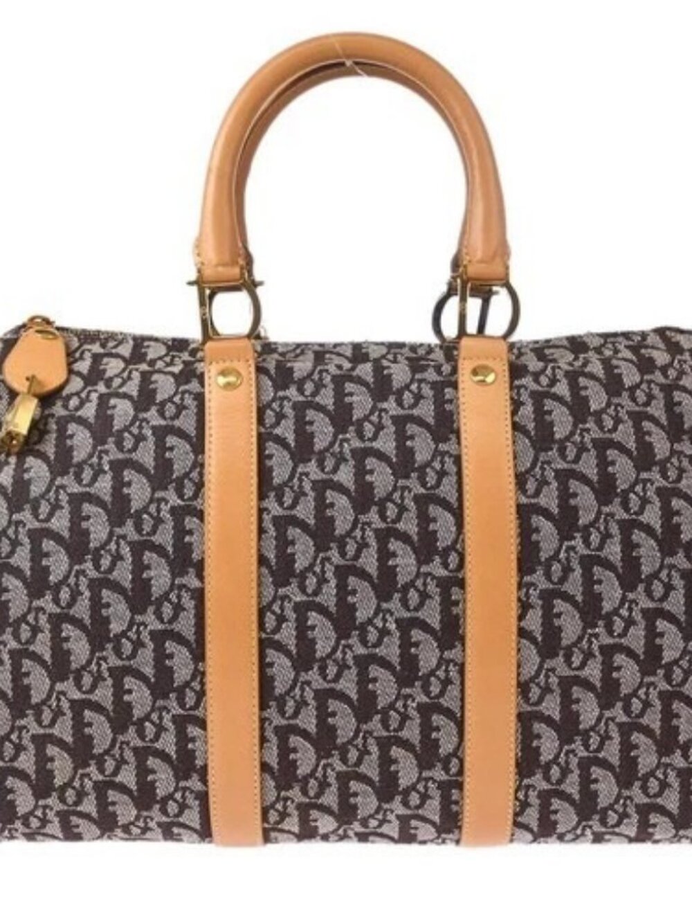 Christian Dior Brown Trotter Duffle Handbag BOC0072 125665